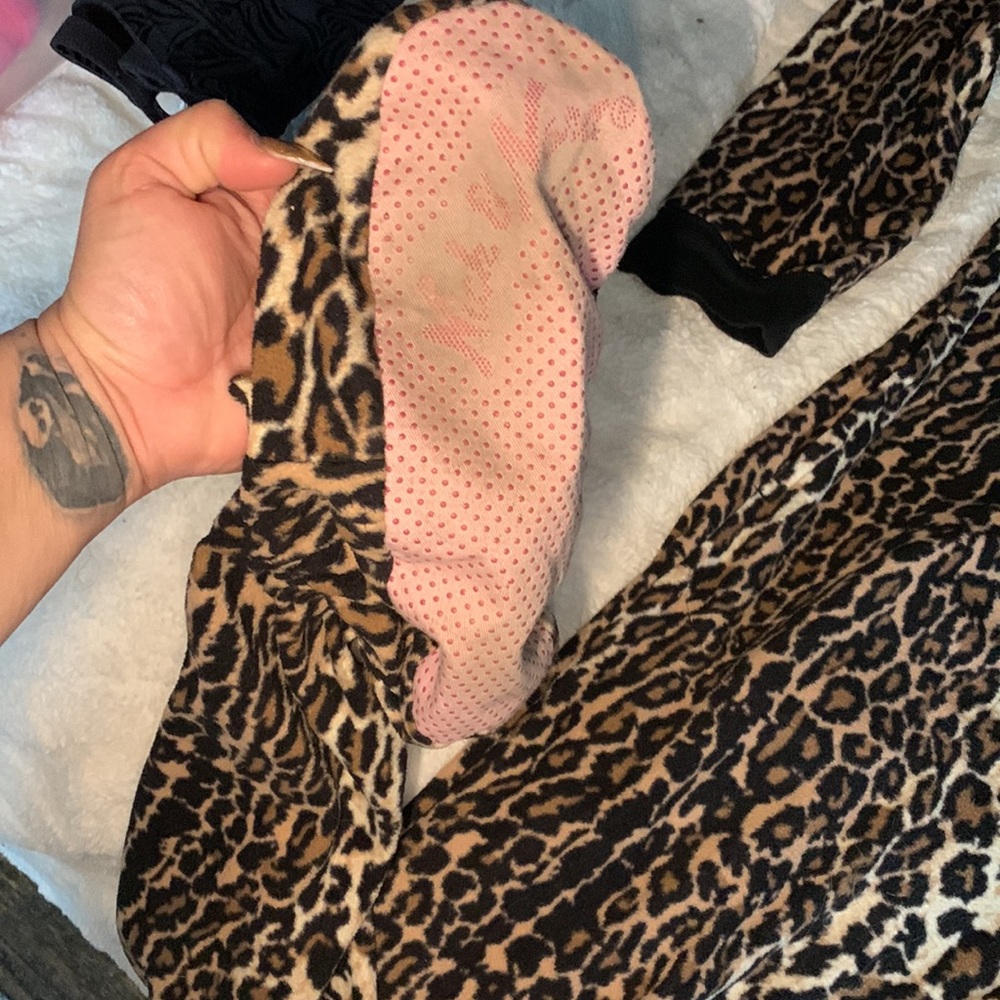 Medium Leopard Print Onsie Pajama - image 2